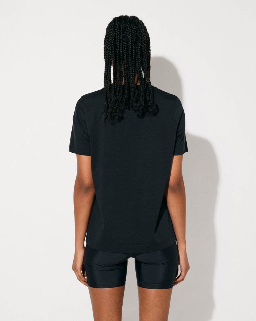 t-shirt mi-lourd noir pour femme achetez maintenant — cdlp