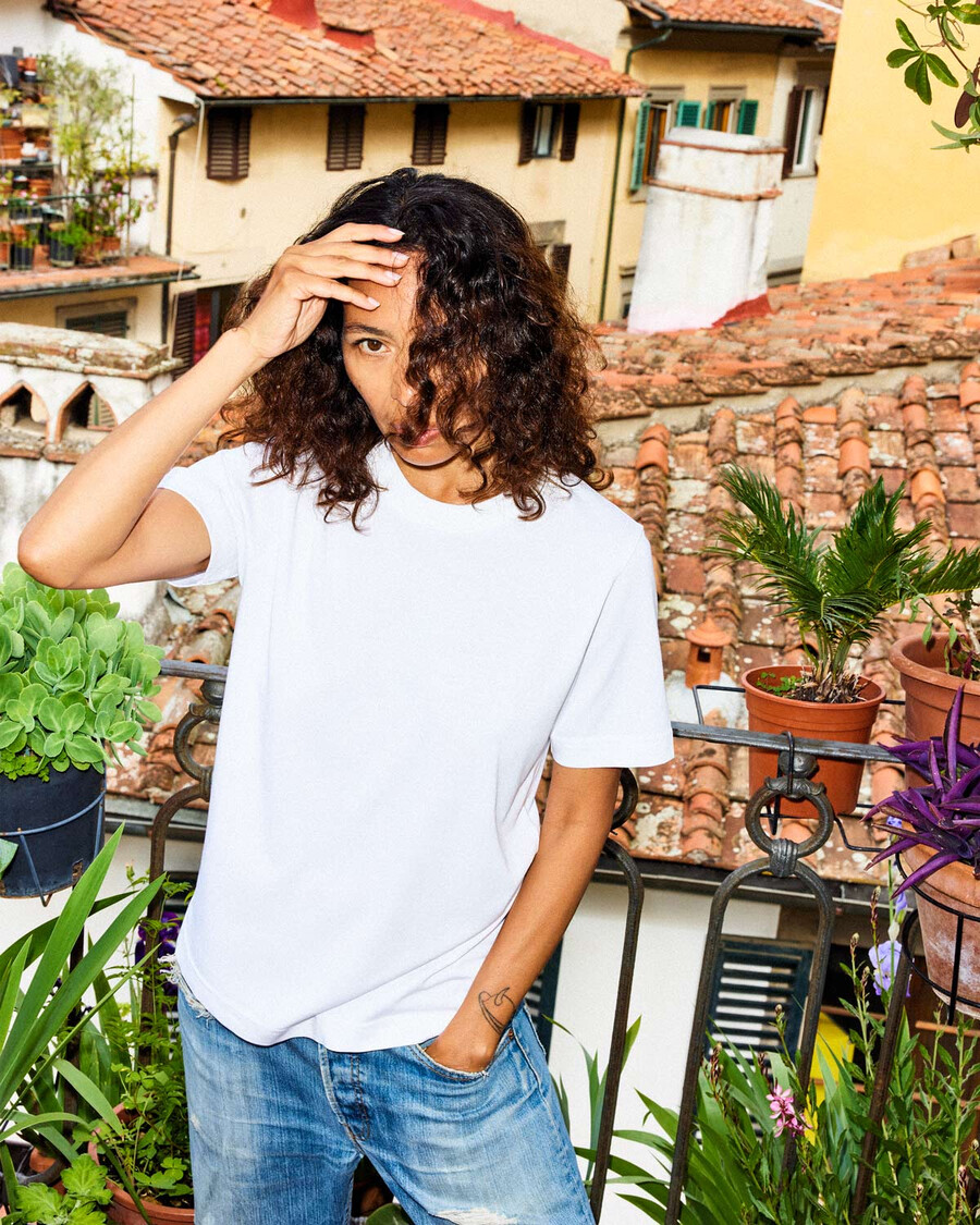 t-shirt épais blanc pour femme achetez maintenant — cdlp