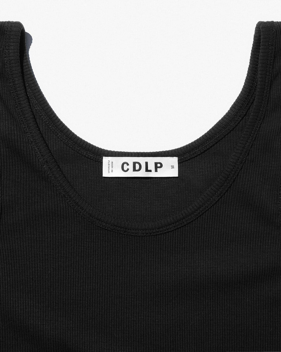 lot de 2 débardeurs côtelés pour femme couleur noir cassé achetez maintenant — cdlp