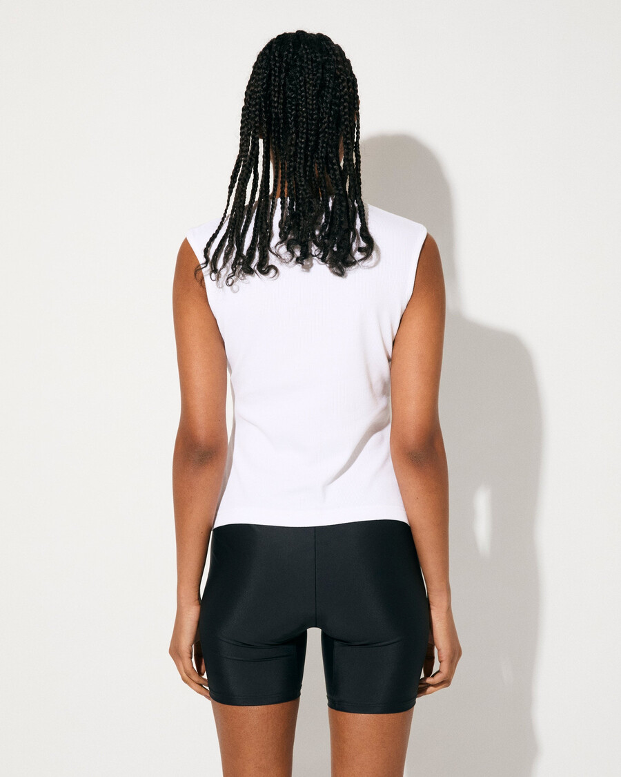 gilet côtelé blanc pour femme achetez-le maintenant — cdlp