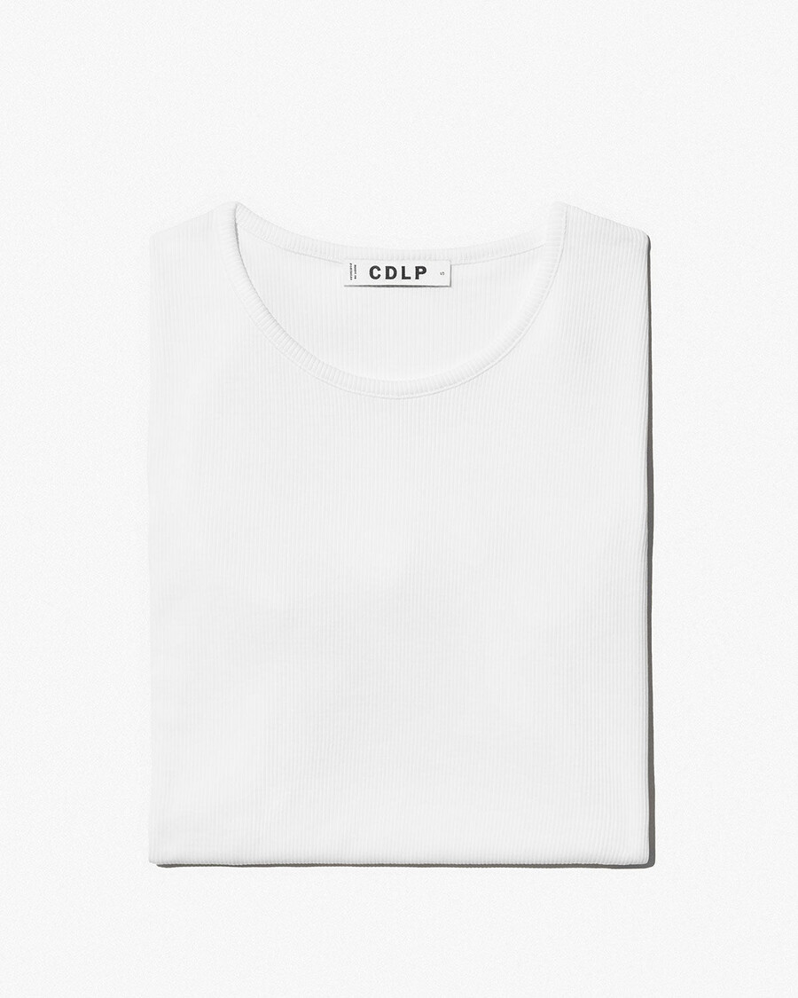 gilet côtelé blanc pour femme achetez-le maintenant — cdlp