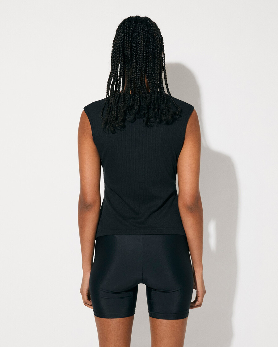 gilet côtelé noir pour femme achetez-le maintenant — cdlp