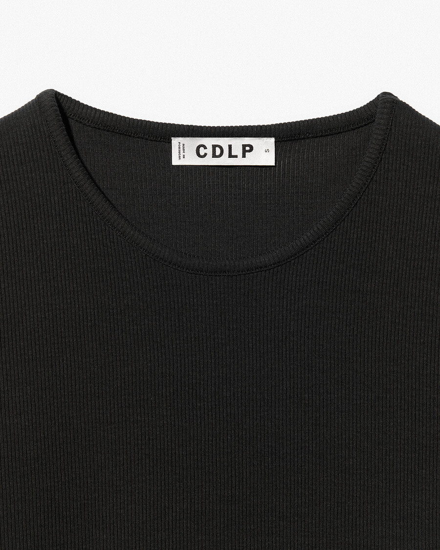 gilet côtelé noir pour femme achetez-le maintenant — cdlp