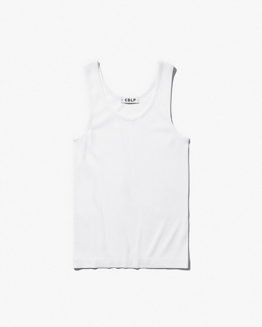 lot de 2 débardeurs côtelés pour femme blanc et vert olive boutique — cdlp