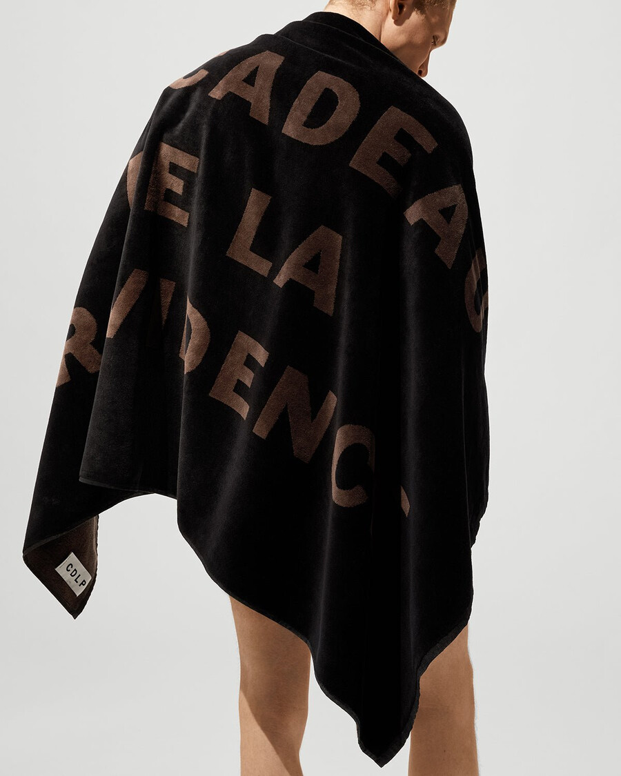 serviette noire et marron achetez maintenant — cdlp