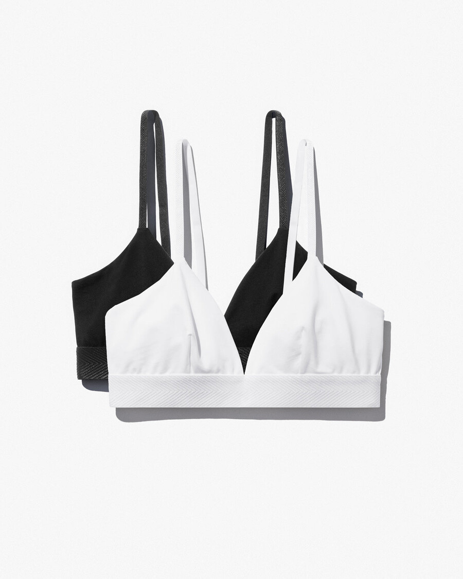 lot de 2 soutiens-gorge triangle blancs pour femme achetez maintenant — cdlp