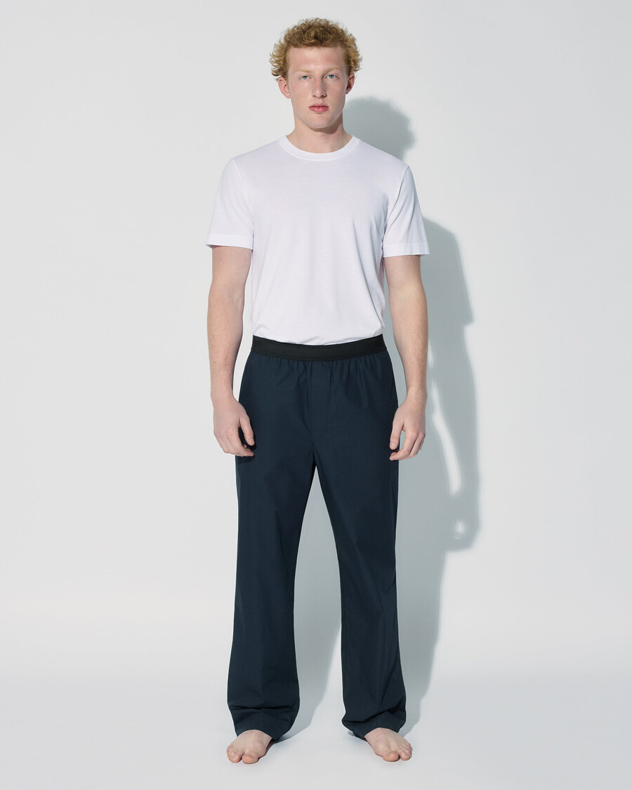 pantalon de pyjama en coton bleu marine pour homme achetez maintenant — cdlp