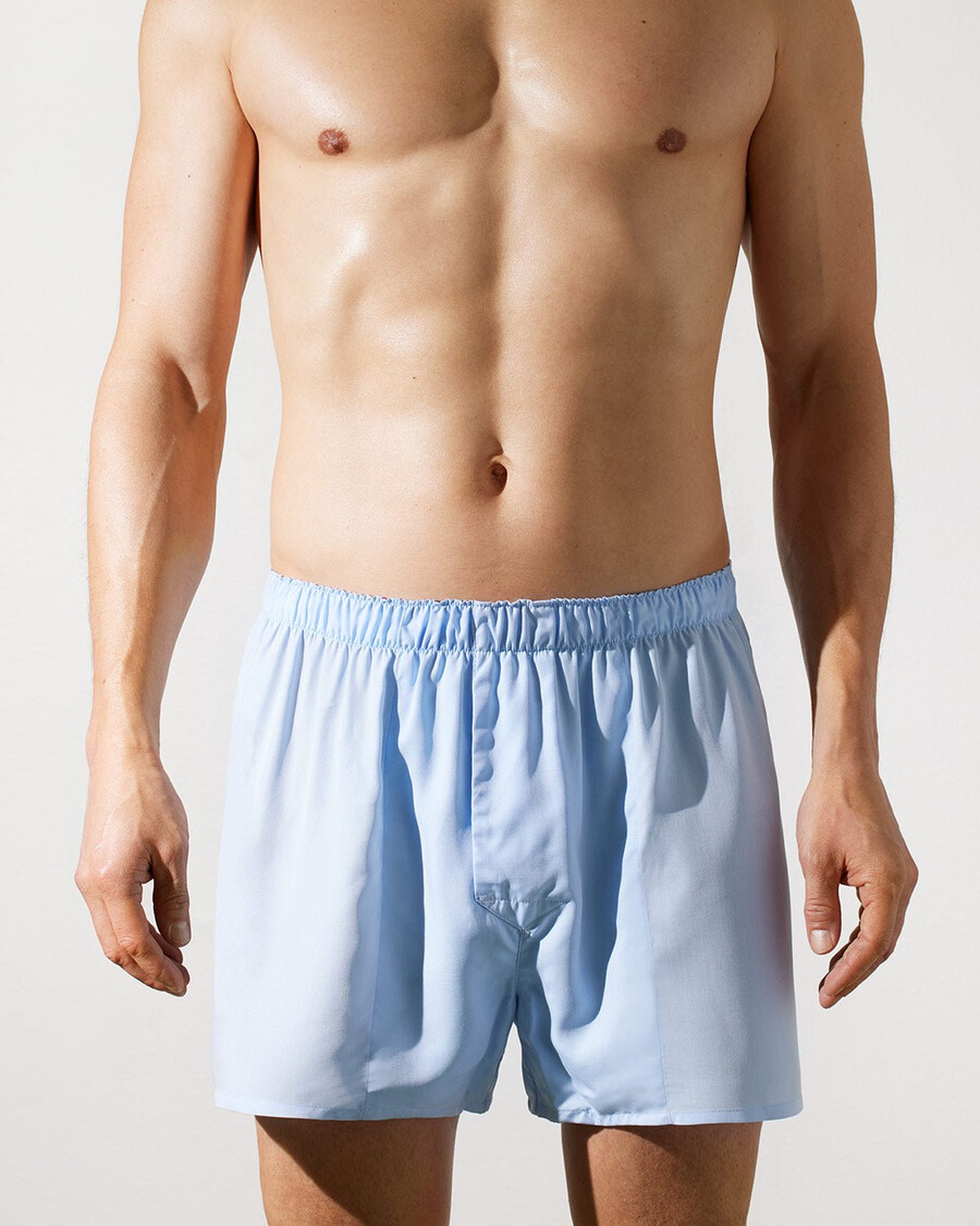 boxer tissé classique pour homme bleu ciel boutique — cdlp