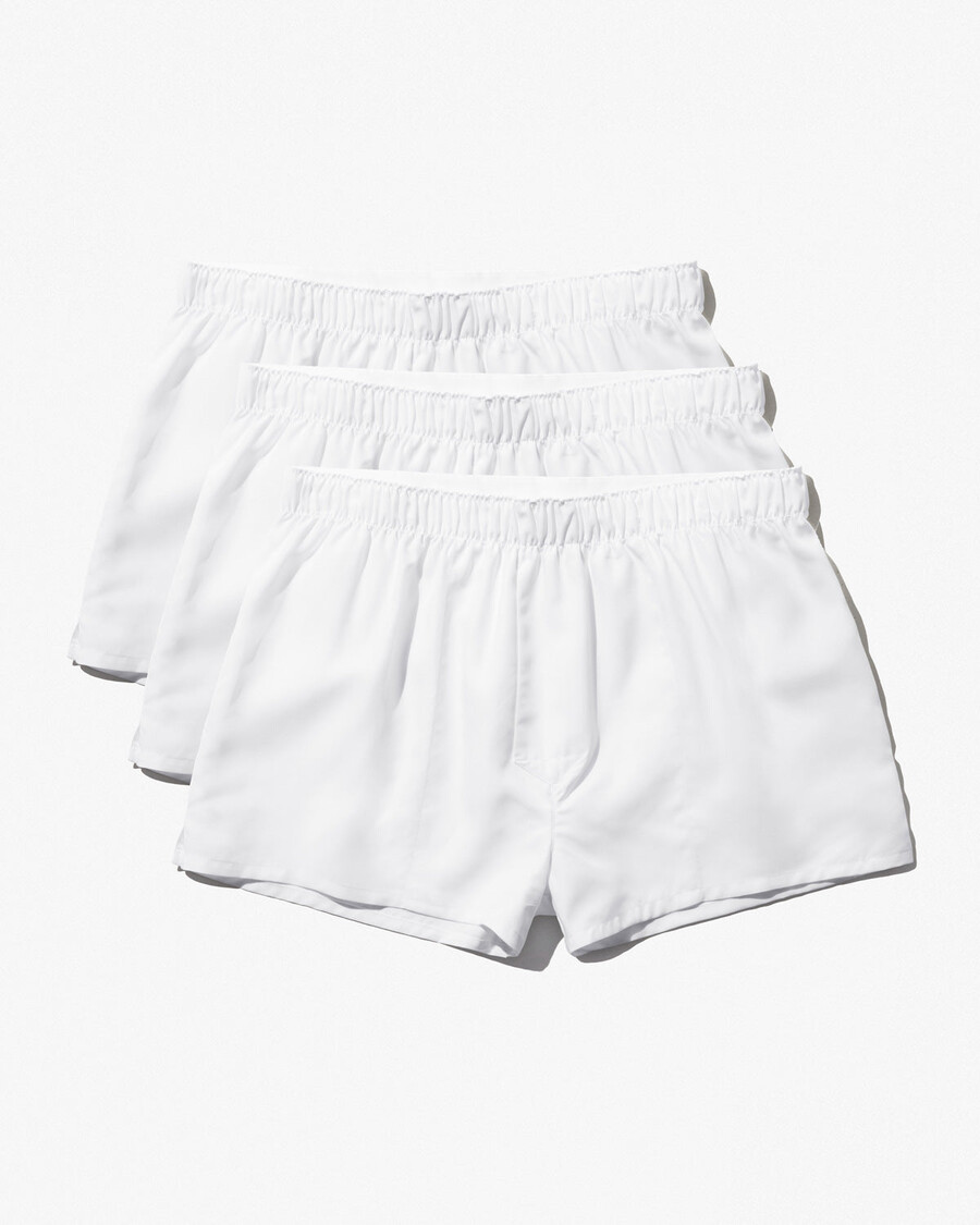 lot de 3 boxers slim tissés blancs pour homme achetez maintenant — cdlp