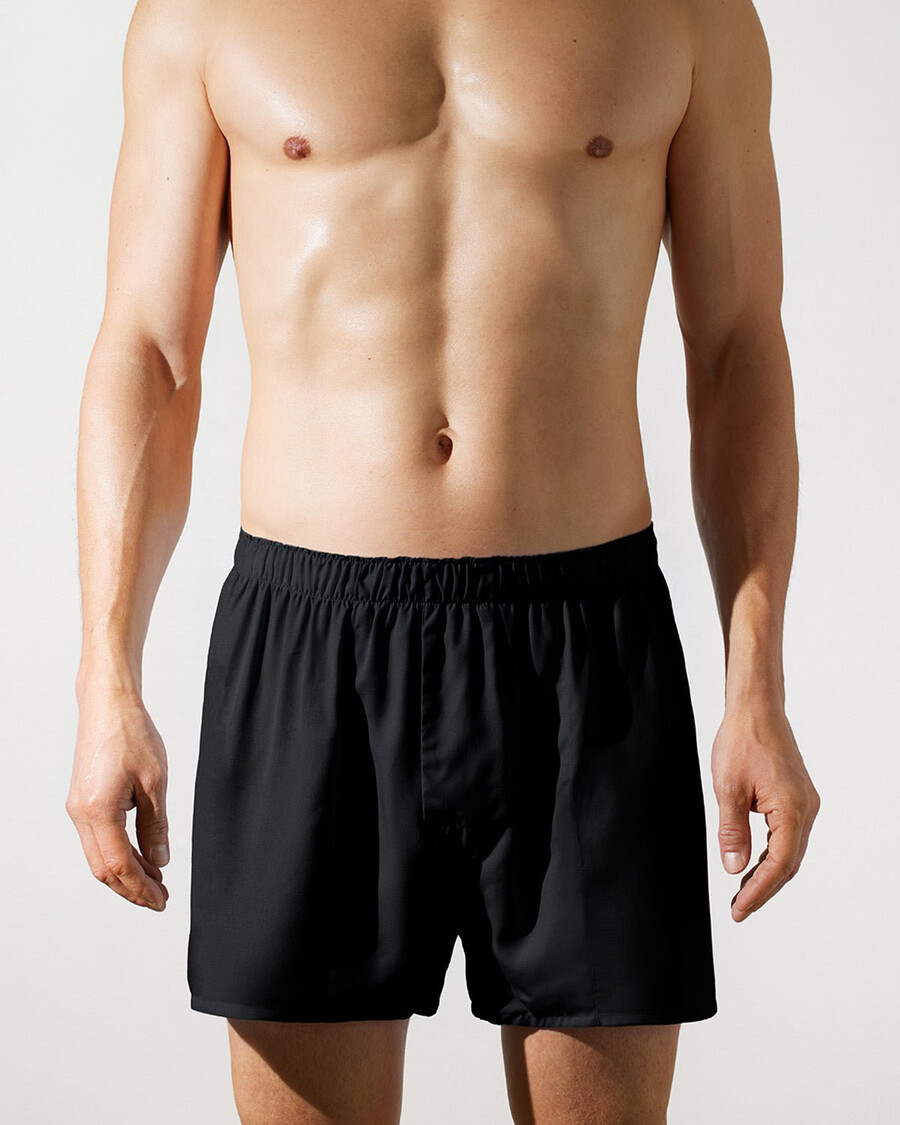 boxer tissé classique pour homme noir achetez maintenant — cdlp