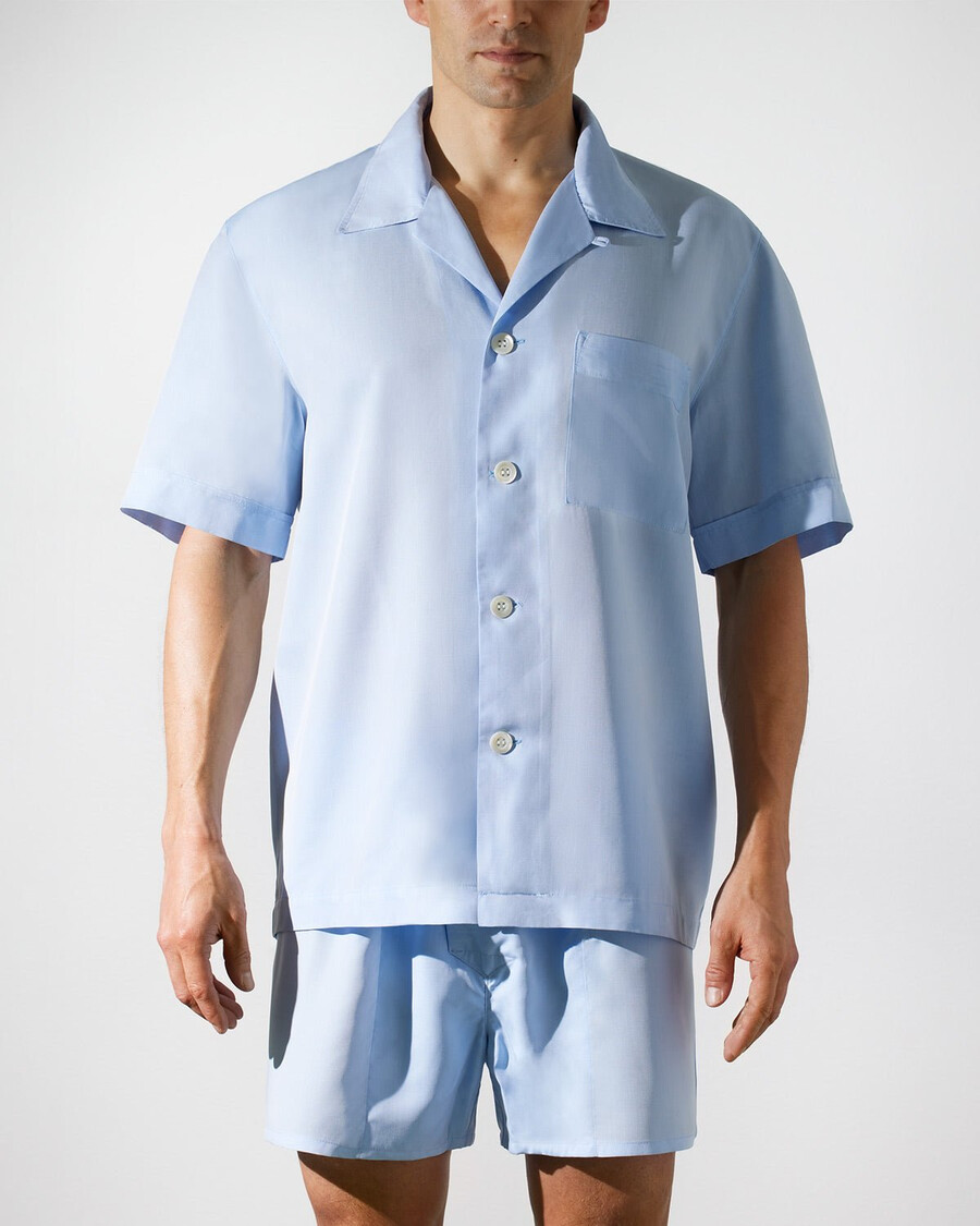 boxer slim tissé pour homme bleu ciel achetez maintenant — cdlp
