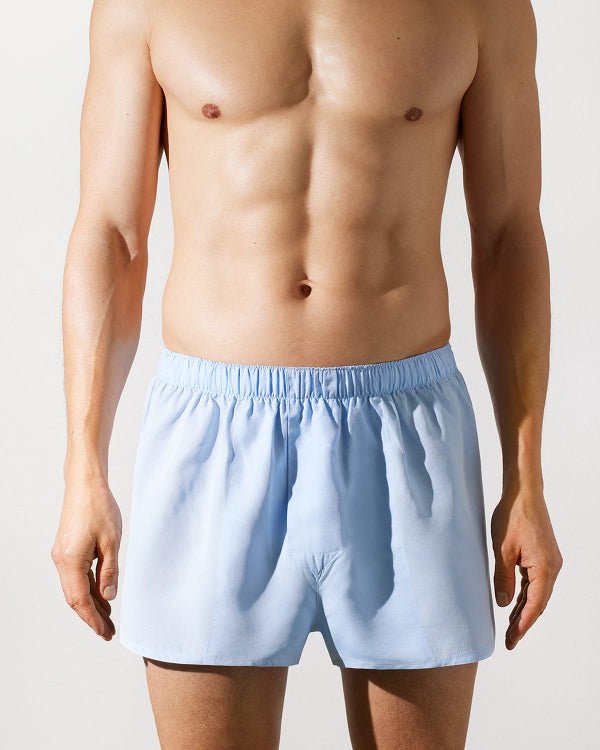 boxer slim tissé pour homme bleu ciel achetez maintenant — cdlp