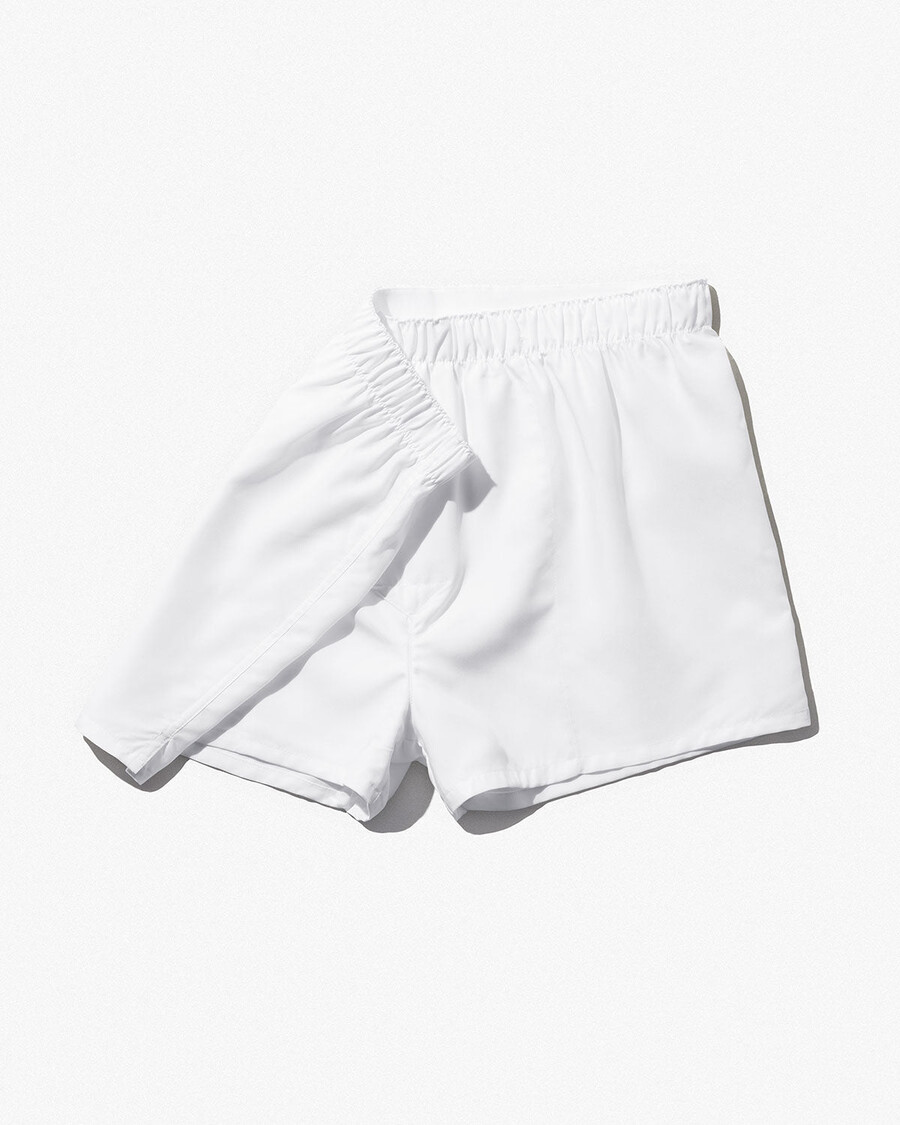boxer slim tissé pour homme blanc achetez maintenant — cdlp