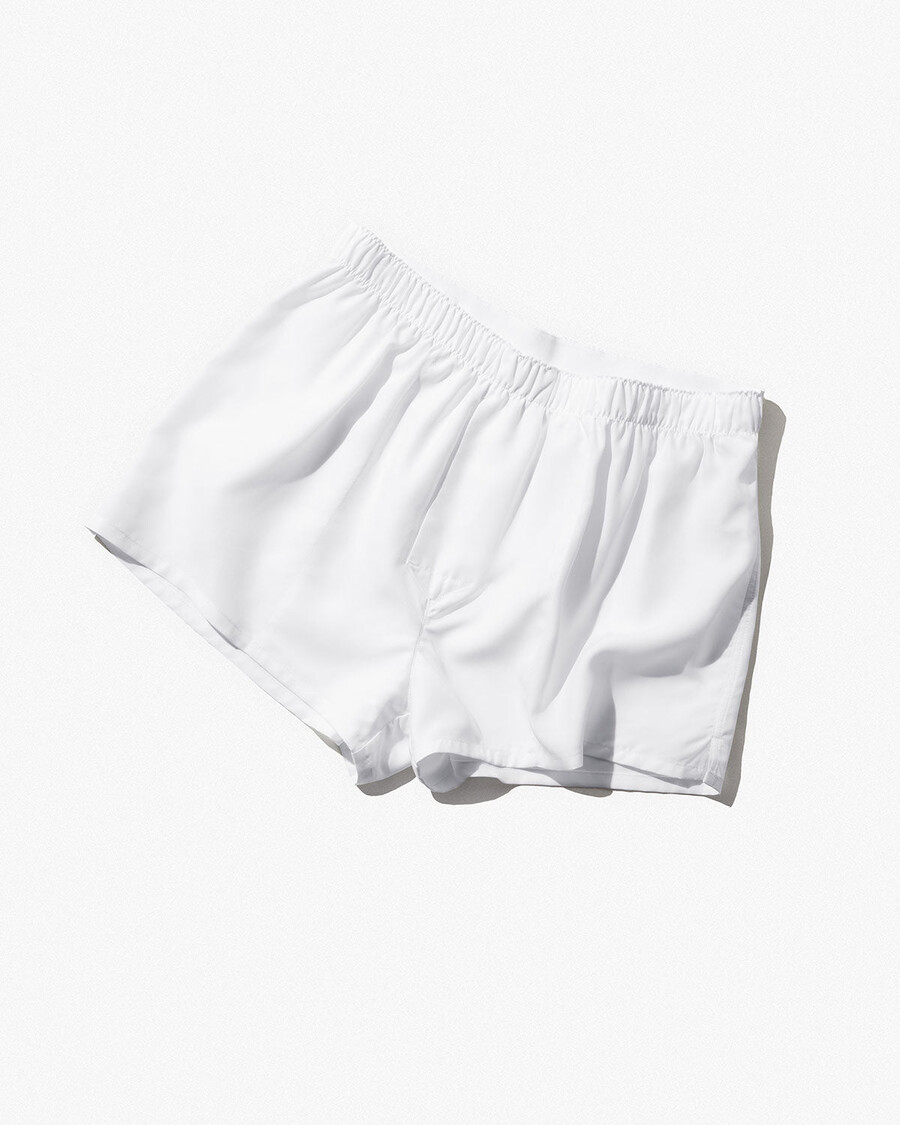 boxer slim tissé pour homme blanc achetez maintenant — cdlp