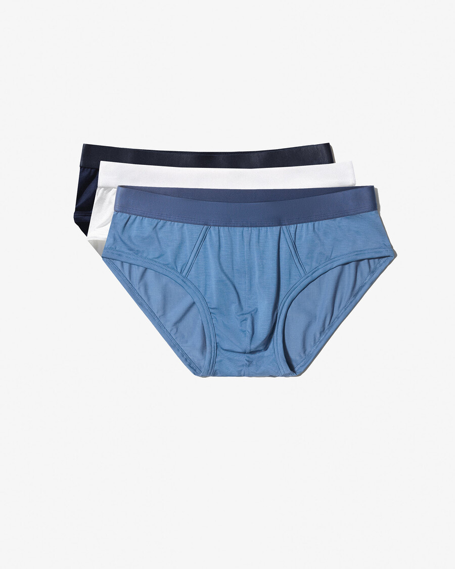 12 slips y pour homme coloris blanc bleu marine foncé et bleu azur achetez maintenant — cdlp