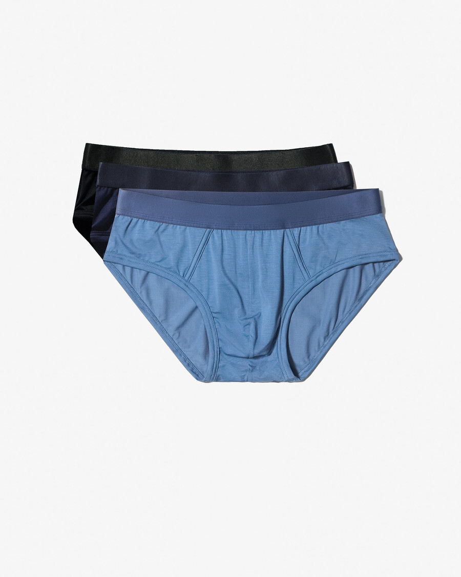12 slips y pour homme coloris noir bleu marine foncé et bleu azur achetez maintenant — cdlp
