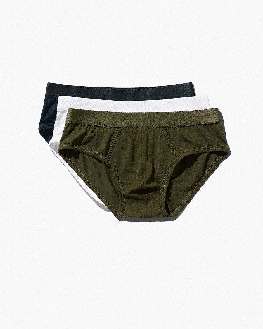12 slips y pour homme coloris blanc vert olive et bleu marine foncé achetez maintenant — cdlp
