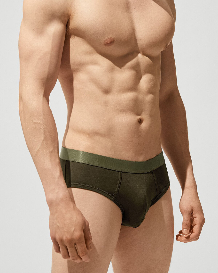 slip homme y-brief vert olive lot de 12 achetez maintenant — cdlp