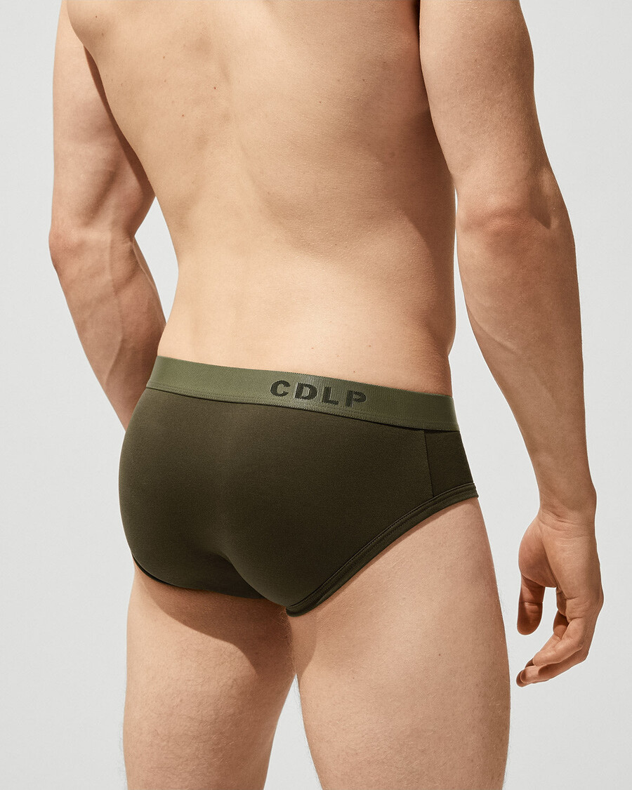 slip homme 6 × y-brief vert olive achetez maintenant — cdlp