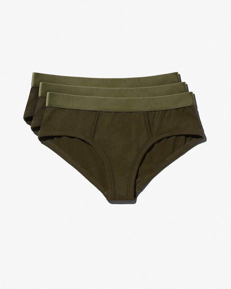 lot de 3 culottes y pour femmes vert olive achetez maintenant — cdlp